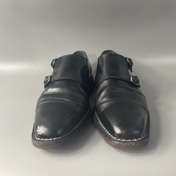 Sutor Mantellassi Black Leather Double Monk Strap Dress Shoes, Size 9.5 main image 8